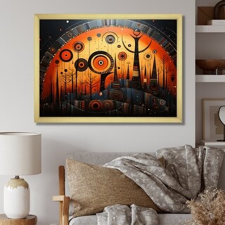 Designart "African Tribal Rhythms III" African Tribal Framed Wall Decor